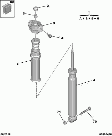 CITROËN 5206 EJ - Амортизатор parts5.com