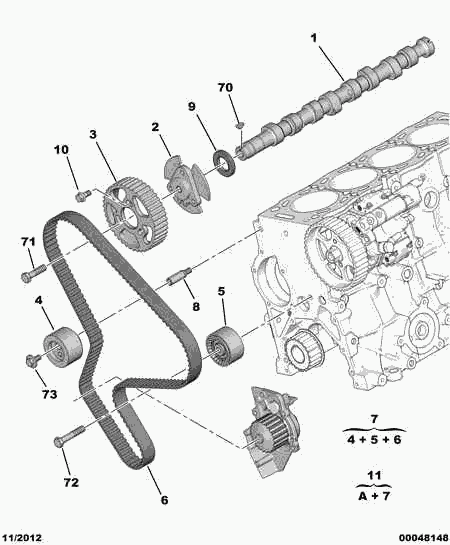 CITROËN 0831.83 - Timing Belt Set parts5.com