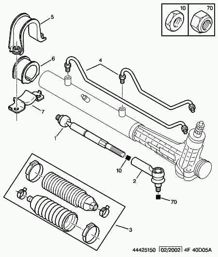 PEUGEOT 4018.A3 - Наконечник рулевой тяги, шарнир parts5.com