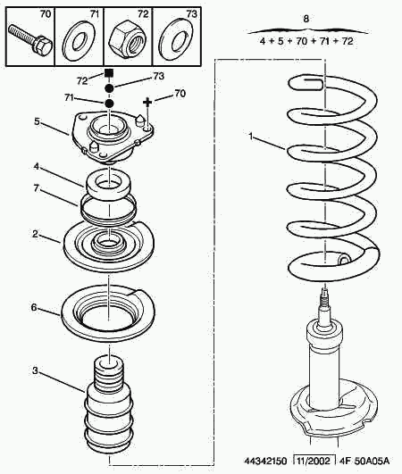 PEUGEOT 6949-49 - Опора стойки амортизатора, подушка parts5.com