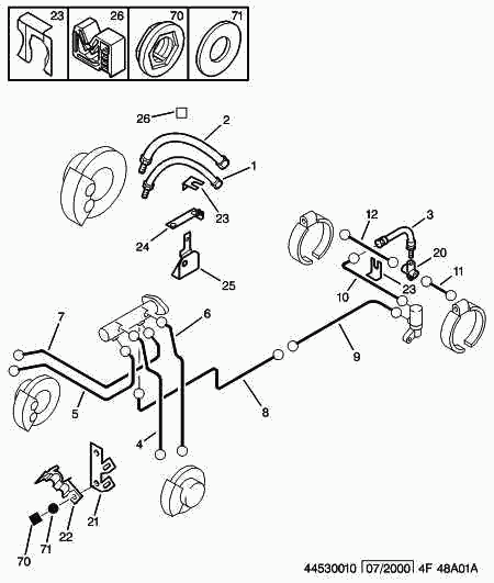 CITROËN 4806 70 - Тормозной шланг parts5.com