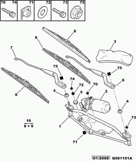 CITROËN 6426.CJ - Щетка стеклоочистителя parts5.com