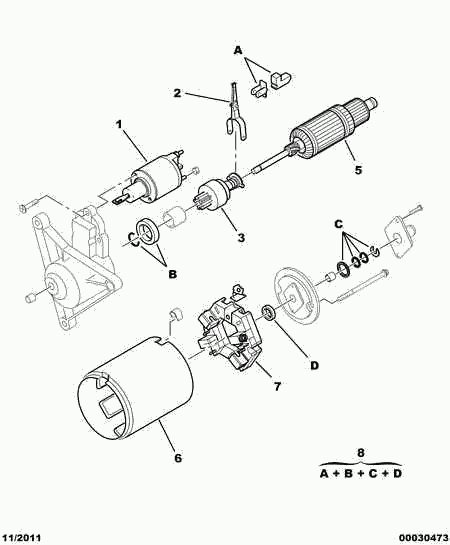 CITROËN 5835 99 - Ведущая шестерня, стартер parts5.com