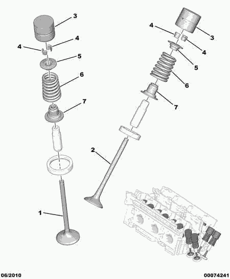 CITROËN 0956.45 - Уплотнительное кольцо, стержень клапана parts5.com