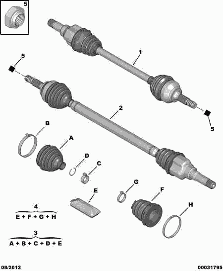 PEUGEOT 3287 97 - Пыльник, приводной вал parts5.com