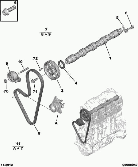 CITROËN 0816.F0 - Зубчатый ремень ГРМ parts5.com