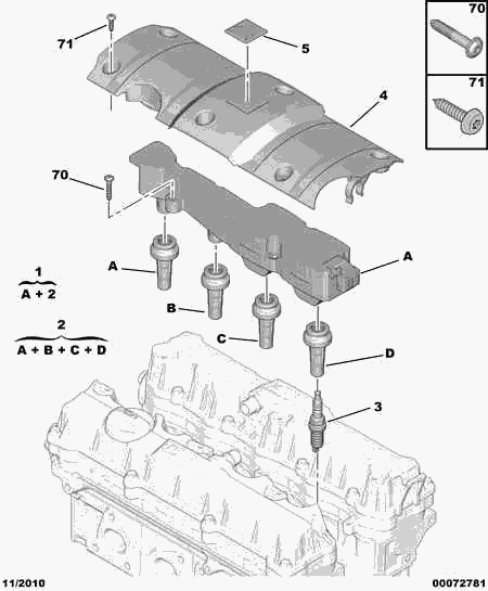 CITROËN 5960 58 - Свеча зажигания parts5.com