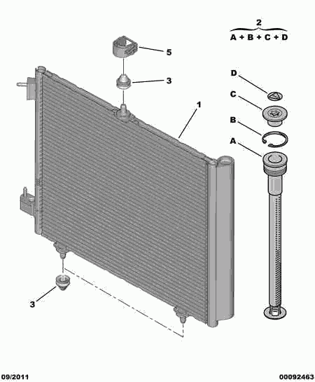 CITROËN/PEUGEOT 6455 ET - Конденсатор кондиционера parts5.com