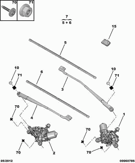 CITROËN 6426 PE - Щетка стеклоочистителя parts5.com