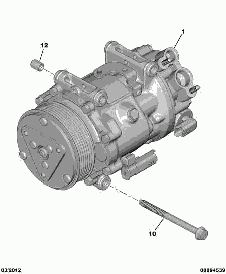 CITROËN 6453 QL - Компрессор кондиционера parts5.com