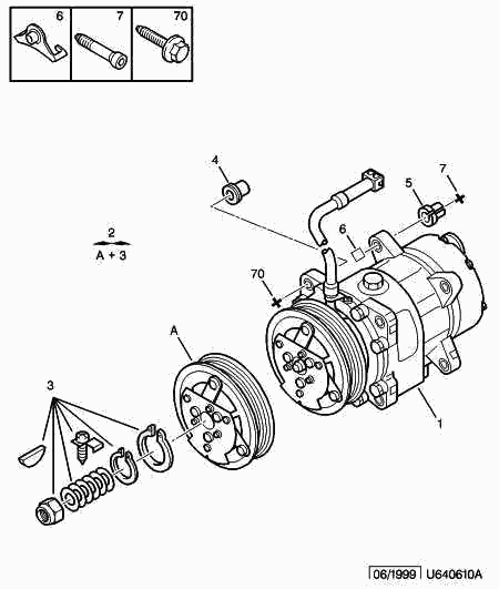 FIAT 6453 LR - Compressor, air conditioning parts5.com