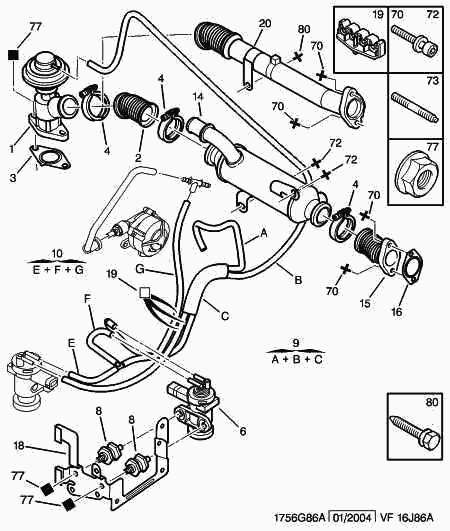 Lancia 1628.JZ - Клапан возврата ОГ parts5.com