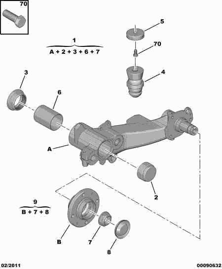 CITROËN 3748.88 - Комплект подшипника ступицы колеса parts5.com