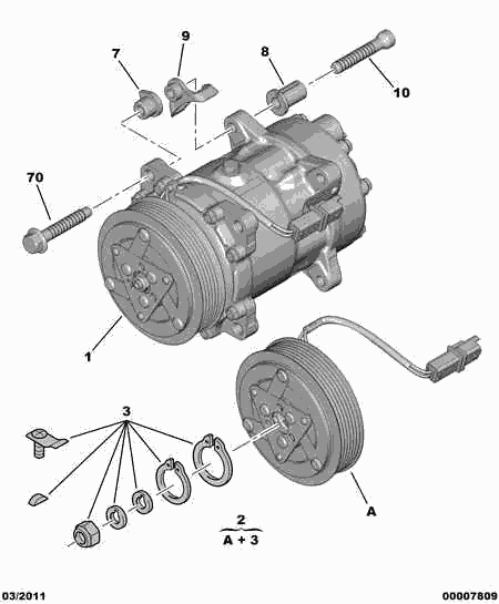 FIAT 6453 TE - Compressor, air conditioning parts5.com