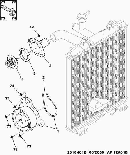 PEUGEOT 6822.QZ - Water Pump parts5.com