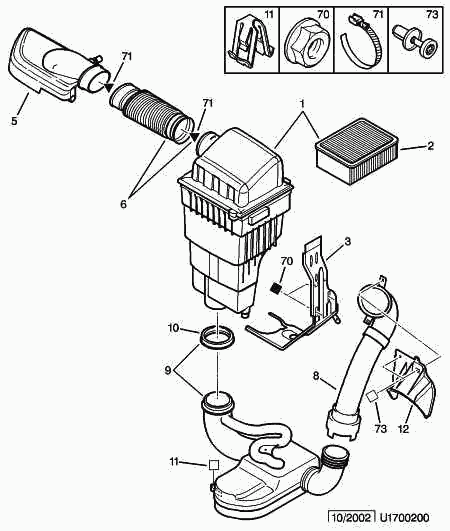 CITROËN/PEUGEOT 1444 J3 - Воздушный фильтр parts5.com