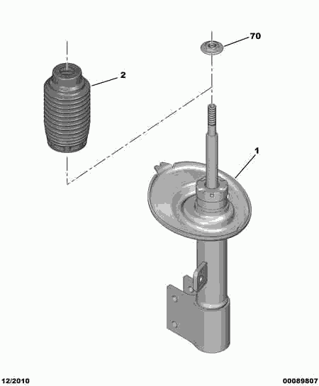 CITROËN 5254 52 - Пыльник амортизатора, защитный колпак parts5.com