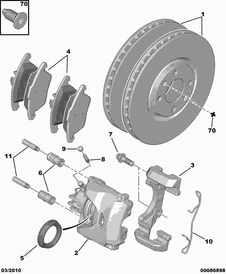 CITROËN 4400 V7 - Тормозной суппорт parts5.com