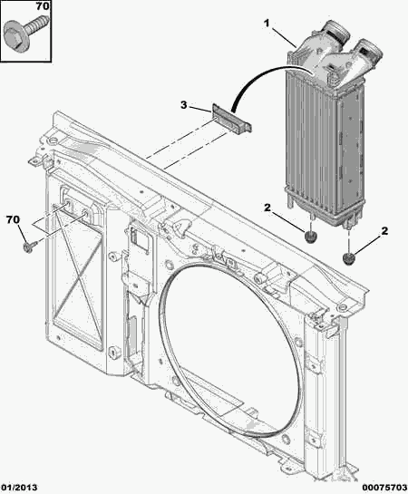 DS 1440 H9 - Интеркулер, теплообменник турбины parts5.com