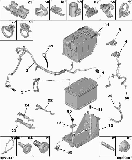 DACIA 5600 SL - BATTERY parts5.com