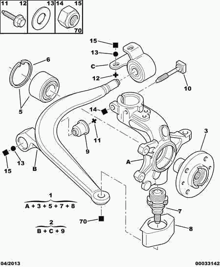 PEUGEOT (DF-PSA) 3350 16 - Комплект подшипника ступицы колеса parts5.com