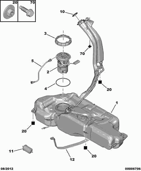 CITROËN 1525 KH - GAUGE WITH PUMP parts5.com