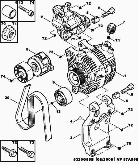 DS 5750 XR - Поликлиновой ремень parts5.com