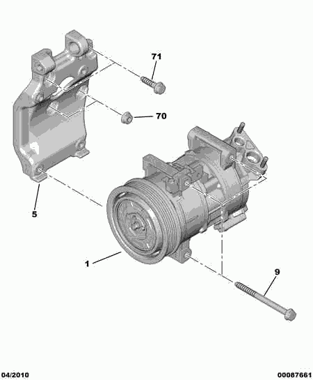 DS 96 764 439 80 - Компрессор кондиционера parts5.com