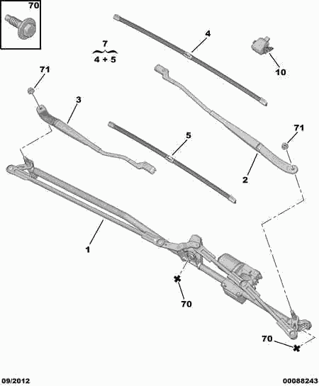 DS 6423 H5 - Щетка стеклоочистителя parts5.com