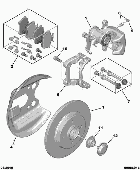 PEUGEOT 4254 46 - Тормозные колодки, дисковые, комплект parts5.com