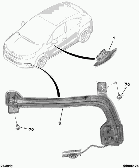 DS 6325 G6 - Наружное зеркало parts5.com