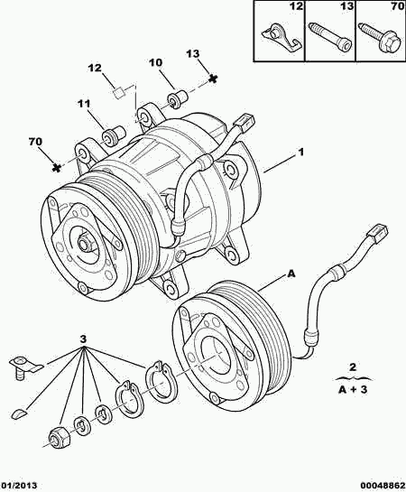 CITROËN 6453.LX - Компрессор кондиционера parts5.com