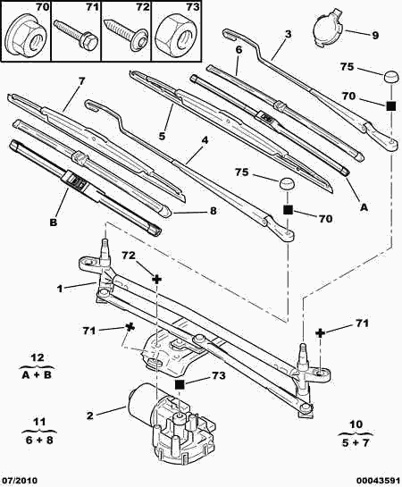 CITROËN 6426 JG - Wiper Blade parts5.com