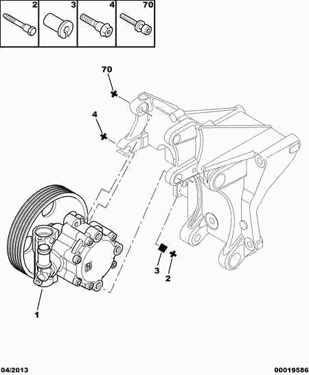 PEUGEOT 4007.7A - Гидравлический насос, рулевое управление, ГУР parts5.com