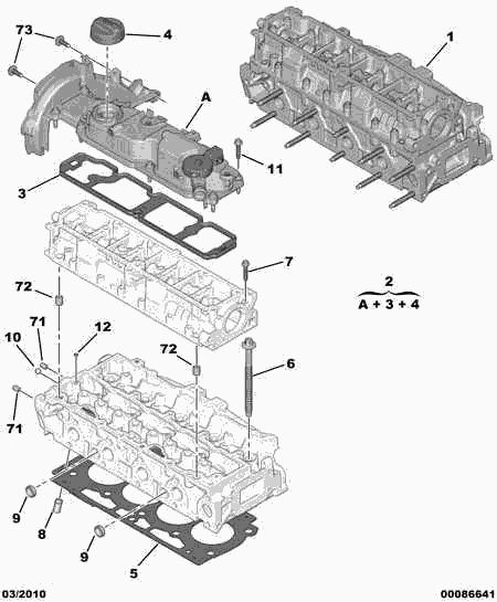 CITROËN/PEUGEOT 0205.57 - Болт головки цилиндра parts5.com