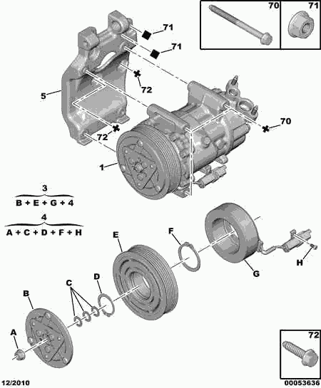 PEUGEOT 6453.QG - Компрессор кондиционера parts5.com