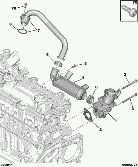 PEUGEOT 1618 44 - Радиатор, рециркуляция ОГ parts5.com