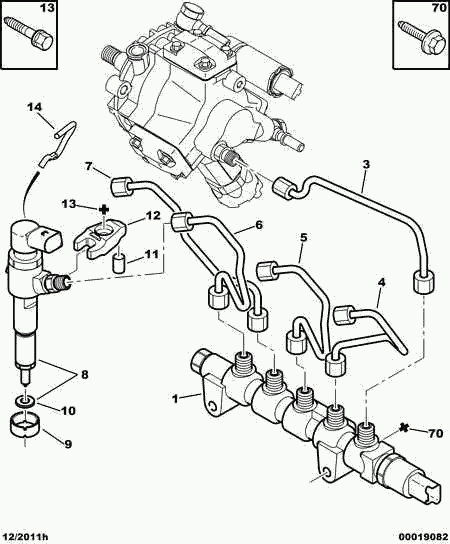 CITROËN 1982 F7 - Шайба тепловой защиты, система впрыска parts5.com