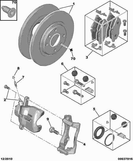 PEUGEOT 4246 R4 - Тормозной диск parts5.com