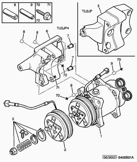 CITROËN 6453 FR - Компрессор кондиционера parts5.com