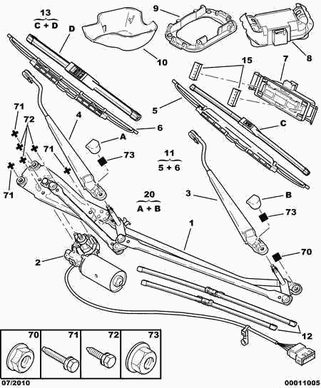 CITROËN 6426 R8 - Щетка стеклоочистителя parts5.com