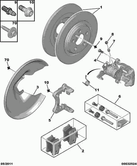 Seat 4252 33 - Тормозные колодки, дисковые, комплект parts5.com