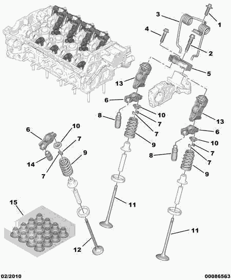 PEUGEOT (DF-PSA) 0949 F6 - Выпускной клапан parts5.com