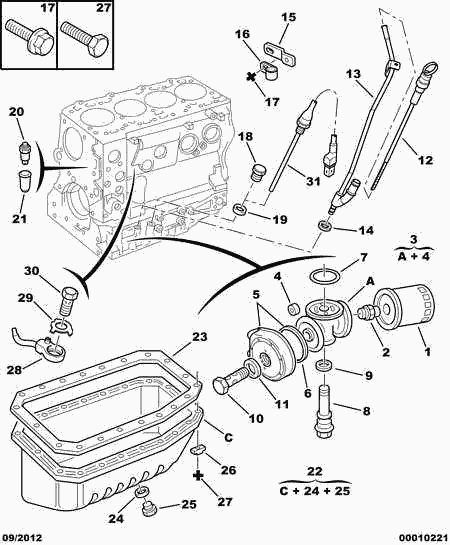 CITROËN 1109 Y8 - Oil Filter parts5.com