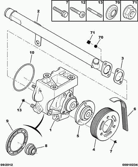 FIAT 1201.H5 - Водяной насос parts5.com