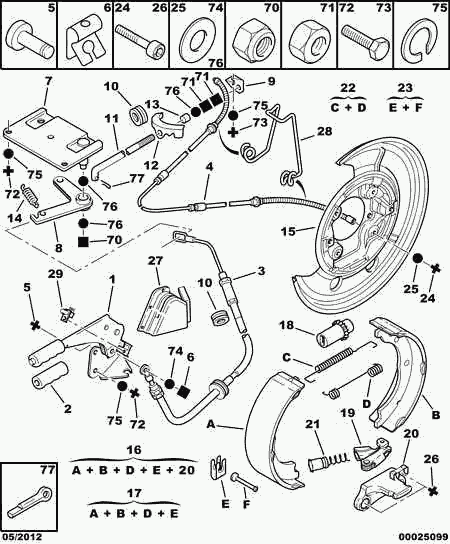 FIAT 4241 L9 - Комплект тормозов, ручник, парковка parts5.com