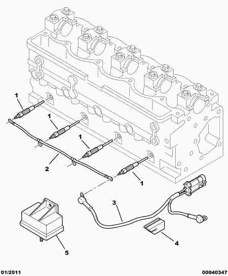 CITROËN/PEUGEOT 5981 38 - Блок управления, реле, система накаливания parts5.com