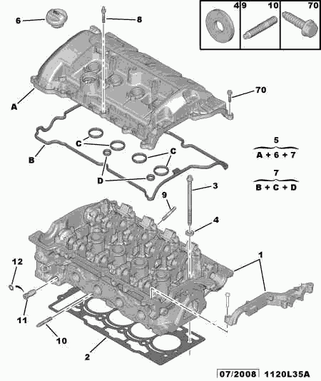 PEUGEOT (DF-PSA) 0209.EW - Прокладка, головка цилиндра parts5.com