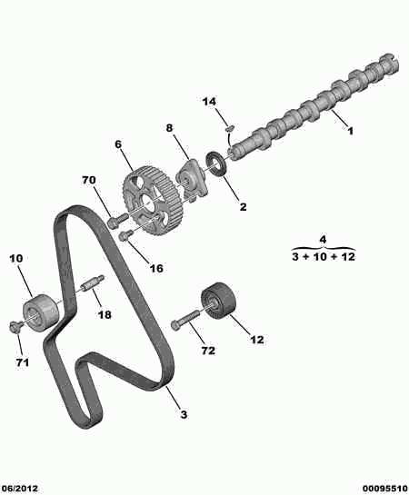 CITROËN 0831.R7 - Timing Belt Set parts5.com