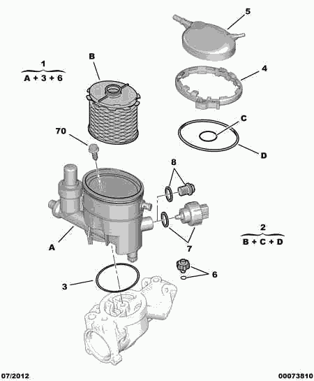 PEUGEOT 1906 49 - Топливный фильтр parts5.com